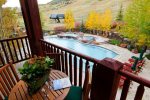 Most residences have balconies- views vary